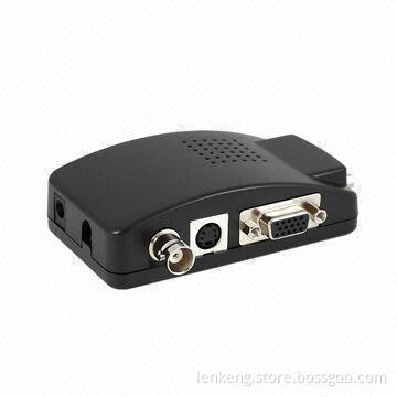 Video, CVBS and S-Video to VGA Converter, Wide Screen, Supports 1,920 x 1,080P At 60Hz Resolution